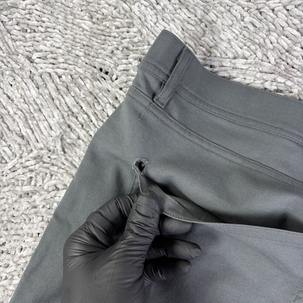 Unbound Merino Chino Pants Mens 40x27 Gray Stretch Performance Wool Business 5 - Picture 9 of 10